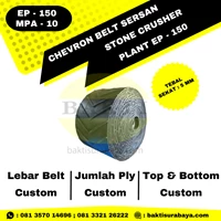 Karet Belt Sersan Chevron Belt Conveyor Stone Crusher Plant EP 150 