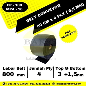 Karet Belt Sersan Fire Resistance 800 mm x 4 Ply (13 mm) EP 100